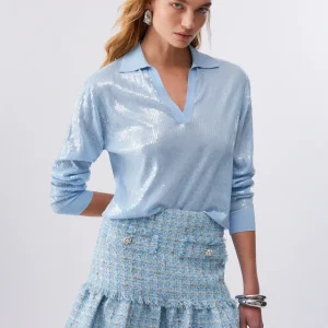 Liujo Maglia con paillettes ecosostenibile WA6218MA68RP9377