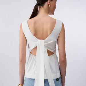 Liujo Top con fiocco dietro ecosostenibile WA6468MS55N10701