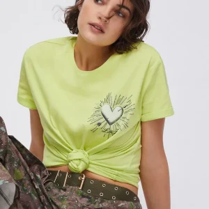 Liujo T-shirt con stampa e applicazioni WA6163JS904P9267