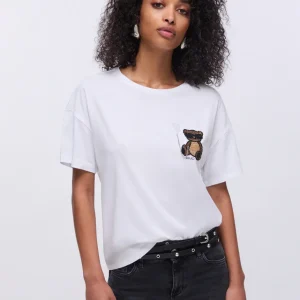 Liujo T-shirt con patch ecosostenibile WA6414JS923P9430