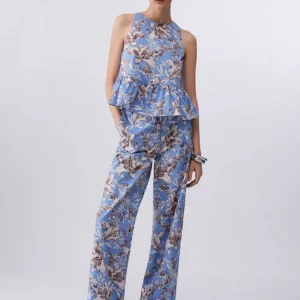 Liu jo Pantaloni palazzo in popeline WA6441T4853P9502