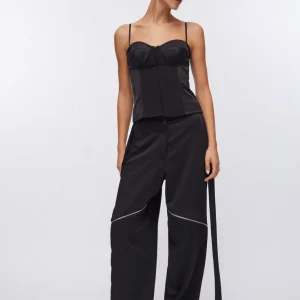 Liu jo Pantaloni larghi con zip PA6014TS11422222