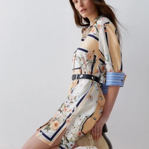 Liujo Abito camicia a fiori ecosostenibile WA6507T2555P9547