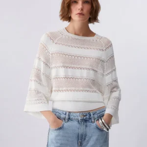 Liujo Maglia traforata ecosostenibile CA6353MS55NP9636