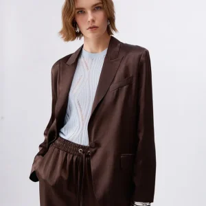 Liujo Blazer in raso con cintura CA6146T450AP9576