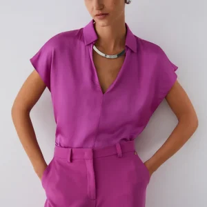 Liujo Blusa in raso ecosostenibile CA6288T2571P9632