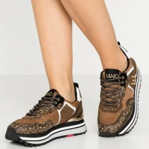 LIUJO SNEAKERS  PLATFORM IN SUEDE LOGO BF0069EX069