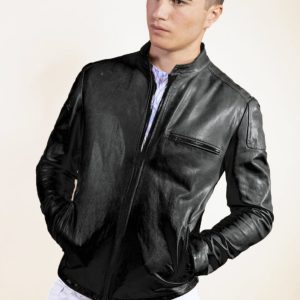 BIKER UOMO CON MOTIVO SPALLA