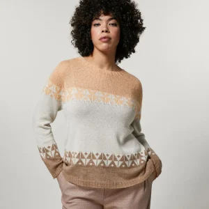 Persona by Marina Rinaldi maglia in misto lana ARANCIA