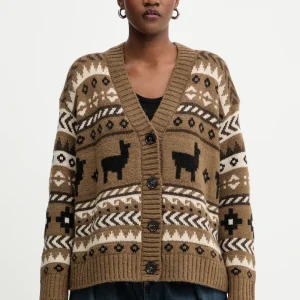 WEEKEND Cardigan over in filato di lana ecosostenibile OVATTA