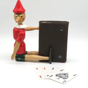 Porta carte da gioco in pelle fatto a mano