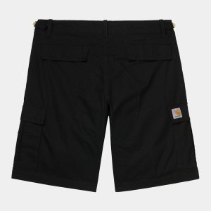 Aviation Short Black Rinsed
