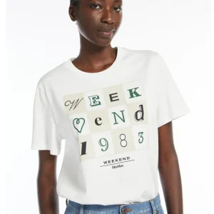 WEEKEND max mara t-shirt in cotone ecosostenibile TEIERA