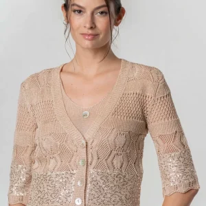 Elisa Cavaletti cardigan in viscosa con paillettes EJP264020800