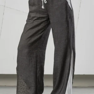 Elisa Cavaletti Pantaloni in lino laminato ELP266030703