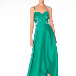 Abito lungo con scollo a cuore