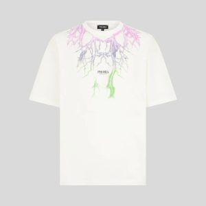 White T-Shirt
Bicolor Lightning