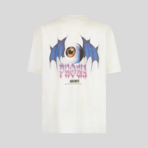 White T-Shirt 
Blue ” BUT EYE “