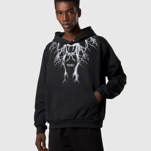 Lightning and Logo Hoodie