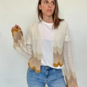 Cardigan corto multicolor