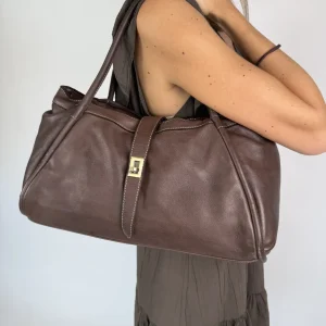 Borsa ANIMA in pelle lavata