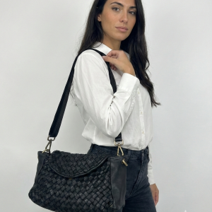 Borsa in vera pelle intrecciata FIRENZE