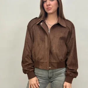 Bomber in ecocamoscio MILA