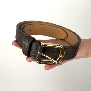 Cintura in vera pelle martellata