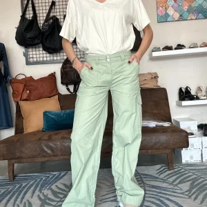 Pantaloni cargo in cotone MENTA