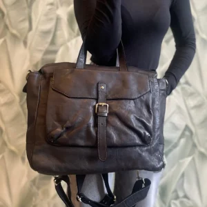 Zaino borsa in pelle lavata VICTOR