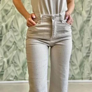 Pantalone con strass MISS