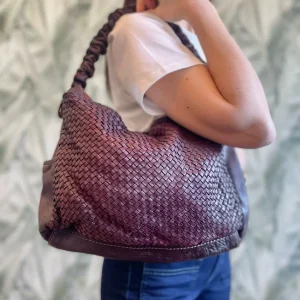 Borsa a spalla intrecciata CASSIE