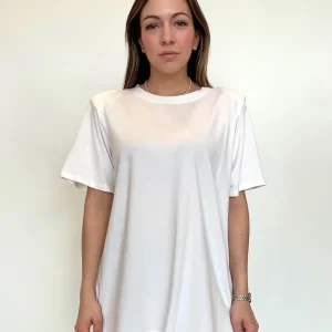 T-shirt over con spallina