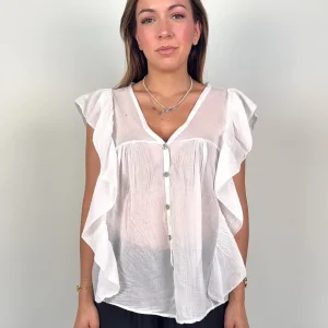 Blusa in puro cotone IRIS