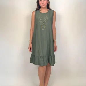 Abito tinta unita taglio dritto