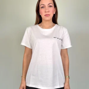 T-shirt regular in cotone “OUT OF OFFICE”