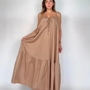 Abito in cotone con balza NUMA