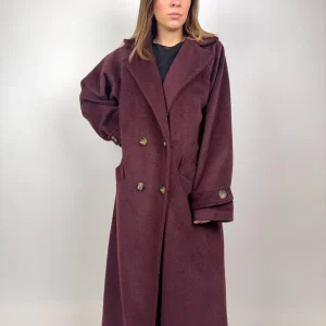 Cappotto doppiopetto spigato lungo