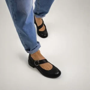 Ballerina Mary Jane in vera pelle