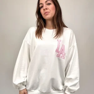 Felpa over L.A. in cotone