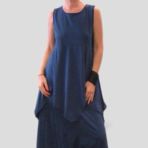 Casacca Maglia Donna Asimmetrica Navy