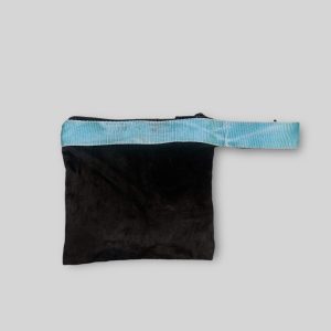Pochette velvet belt nero