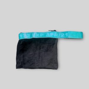 Pochette velvet belt nero