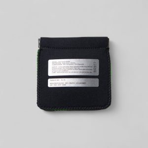 PUEBCO Portamonete a molla nero grigio