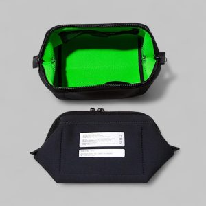 PUEBCO Pochette in neoprene grigio verde