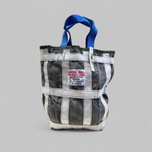 PUEBCO Borsa rettangolare vintage manici blu