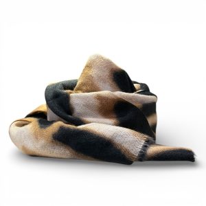 Sciarpa donna maculata misto lana