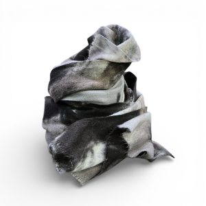 Sciarpa donna larga misto lana viscosa grigio