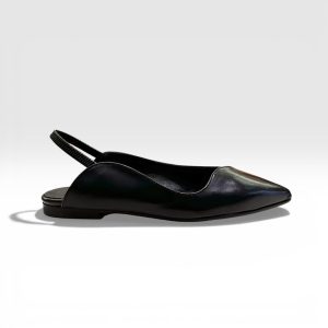 Divine Follie ballerina slingback pelle nero
