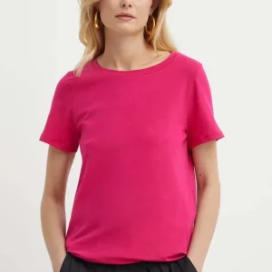WEEKEND max mara t-shirt jersey con logo ecosostenibile MULTIF